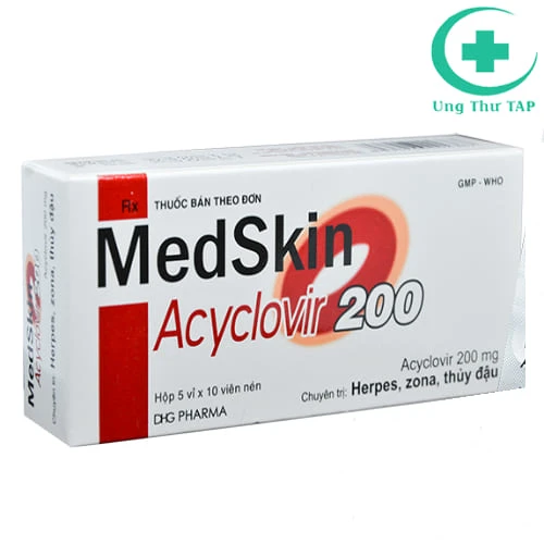 Medskin Acyclovir 200 - Thuốc điều trị bệnh thủy đậu hiệu quả