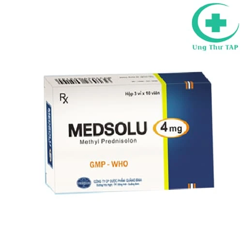 Medsolu 4mg - Thuốc điều trị bệnh về xương, da, dị ứng hiệu quả