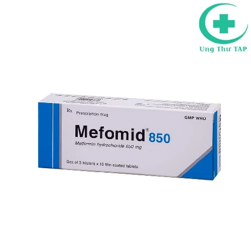 Mefomid 850 Bidiphar - Thuốc điều trị bệnh đái tháo đường