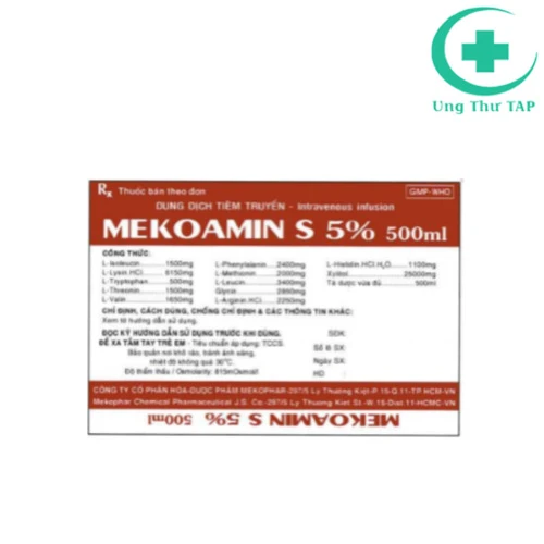 Mekoamin S 5% - Thuốc cung cấp protein cho cơ thể