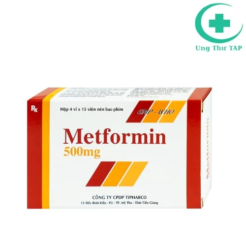 Metformin 500mg Tipharco - Thuốc điều trị đái tháo đường