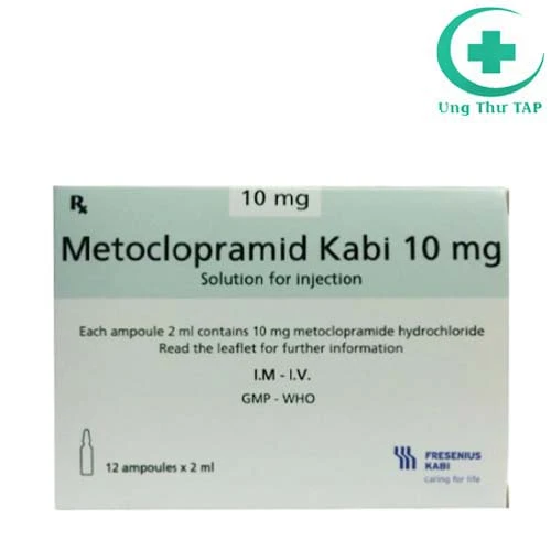 Metoclopramid Kabi 10mg - Thuốc chống nôn hiệu quả