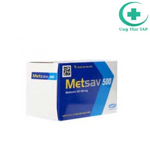 Metsav 500 - Thuốc điều trị đái tháo đường không phụ thuộc insulin  