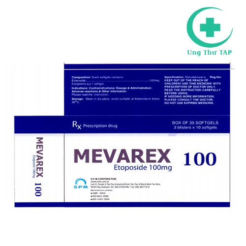 Mevarex 100mg - Thuốc điều trị ung thư phổi tế bào nhỏ hiệu quả