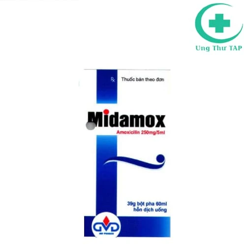 Midamox 250mg/ 5ml MD Pharco - Thuốc trị nhiễm khuẩn hiệu quả
