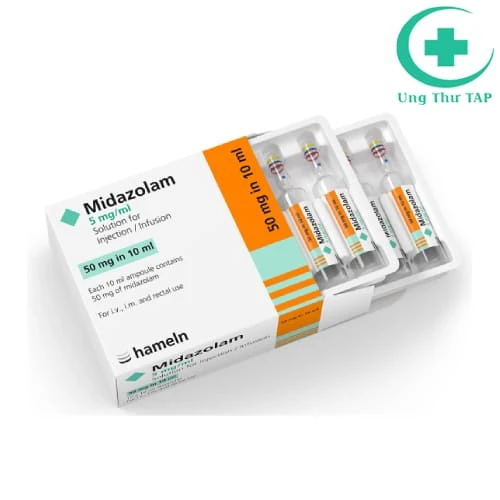 Midazolam-Hameln 5mg/ml - Thuốc gây mê hiệu quả của Đức