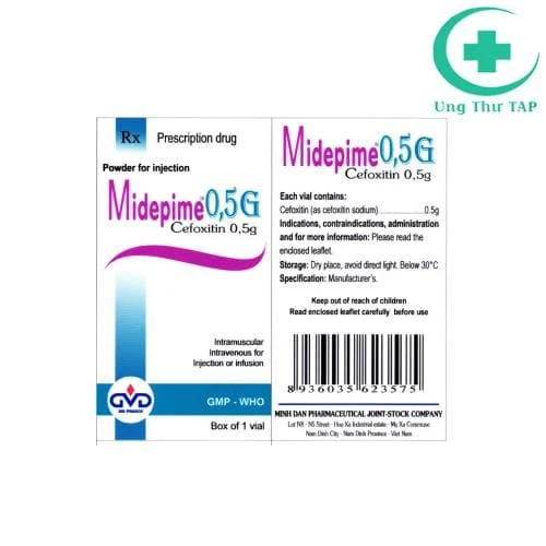 Midepime 0,5g MD Pharco - Điều trị các nhiễm trùng nghiêm trọng