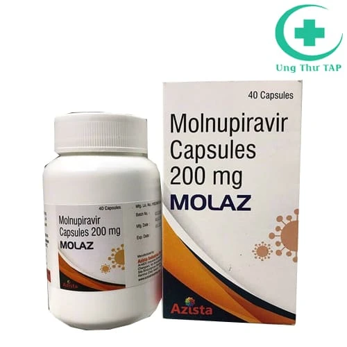 Molaz 200mg (Molnupiravir) H/40v - Thuốc Covid-19 của Ấn Độ