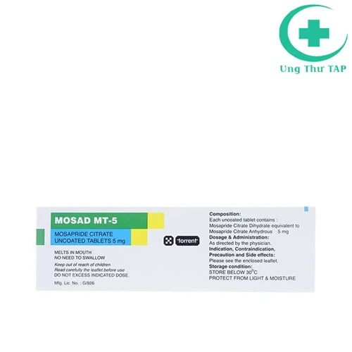Mosad MT 5 - Thuốc điều trị nóng ruột, buồn nôn của Ấn Độ