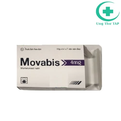 Movabis 4mg Pymepharco - Thuốc điều trị hỗ trợ bệnh hen