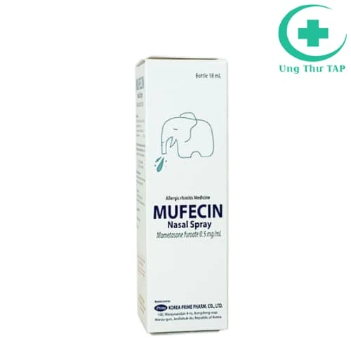 Mufecin nasal spray 18ml Korea Prime Pharm - Điều trị viêm mũi