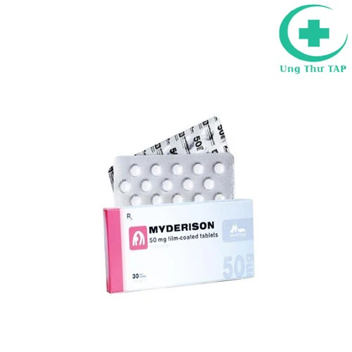 Myderison 50mg - Thuốc điều trị co cứng cơ hiệu quả của Hungary
