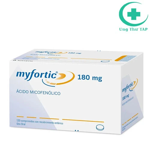Myfortic Tab 180mg - Thuốc điều trị dự phòng thải ghép cấp tính