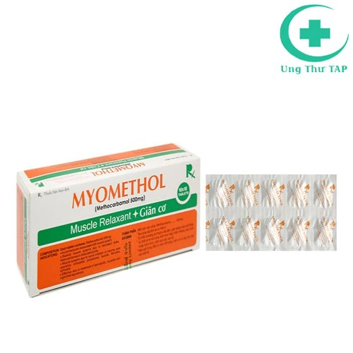Myomethol-Thuốc điều trị đau lưng cấp tính, viêm đốt sống, viêm cơ 