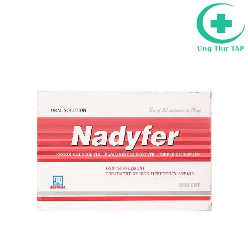 Nadyfer Nadyphar - Điều trị giảm nồng độ hemoglobin máu