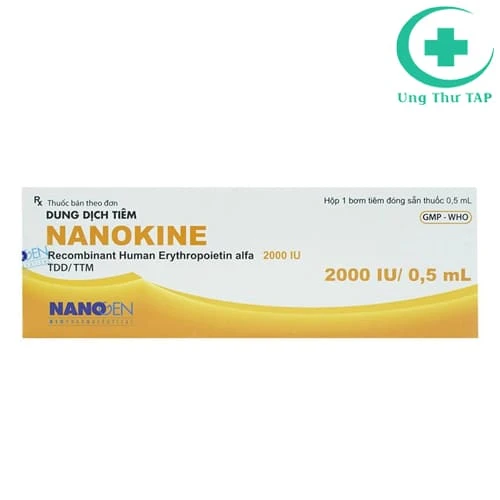 Nanokine 2000 IU/0,5ml - Thuốc điều trị thiếu máu hiệu quả