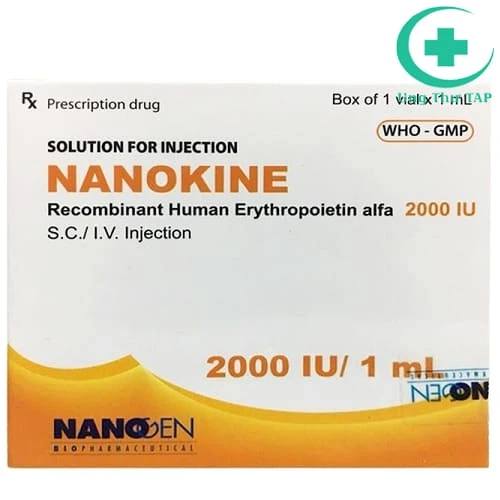 Nanokine 2000 IU/1ml - Thuốc điều trị bệnh thiếu máu