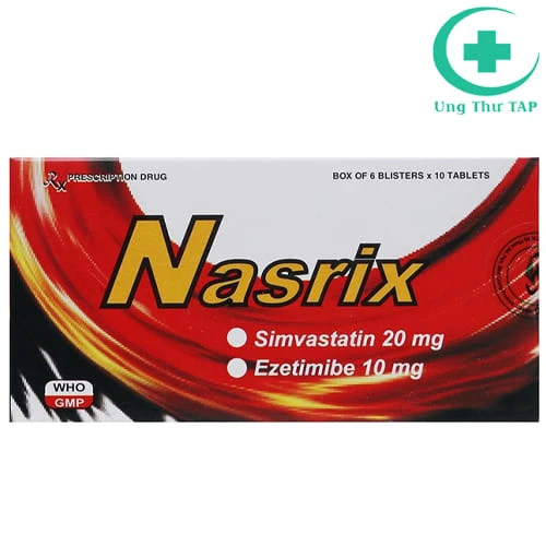 Nasrix - Thuốc điều trị tăng cholesterol huyết tiên phát 