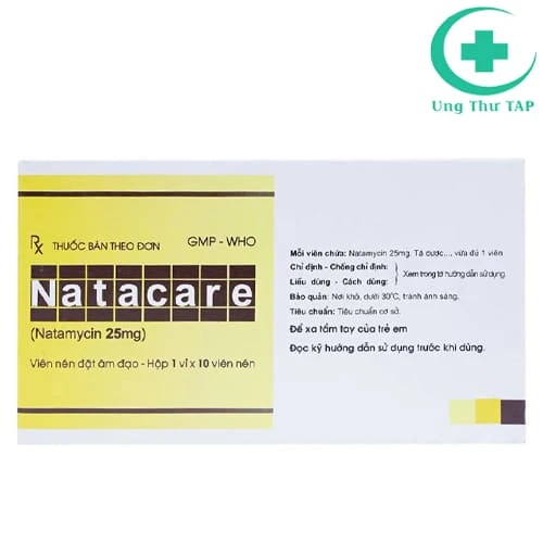Natacare 25mg - Thuốc đặt điều trị viêm âm đạo