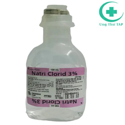 Natri clorid 3% 100ml Fresenius-Thuốc điều trị thiếu natri clorid
