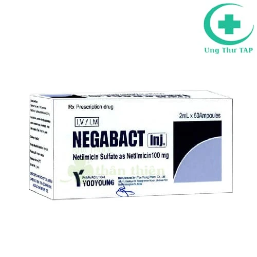 Negabact 100mg/2ml Yoo Young Pharma - Thuốc nhiễm khuẩn hàng đầu
