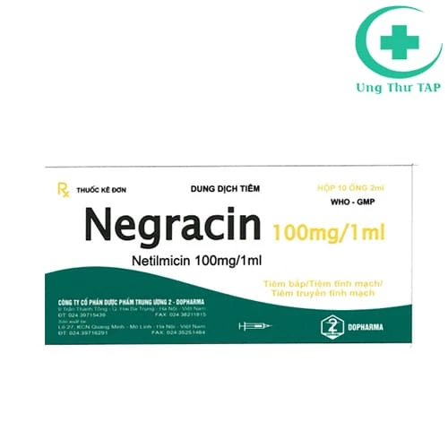 Negracin 100mg/1ml Dopharma - Điều trị viêm nhiễm khuẩn