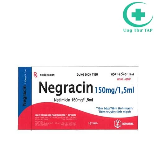 Negracin 150mg/1,5ml Dopharma - Thuốc điều trị bệnh nhiễm khuẩn