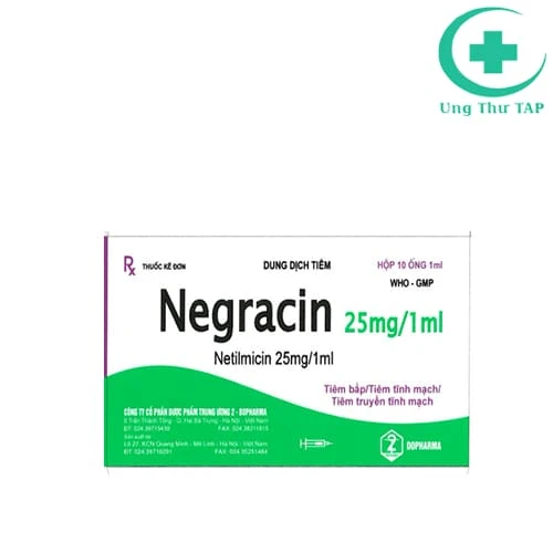Negracin 25mg/1ml Dopharma - Thuốc điều trị nhiễm khuẩn