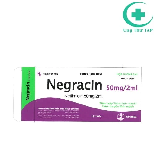 Negracin 50mg/2ml Dopharma - Điều trị nhiễm khuẩn