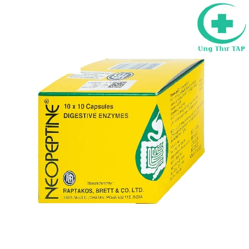 Neopeptine Raptakos (Viên) - Thuốc điều trị đầy hơi, khó tiêu