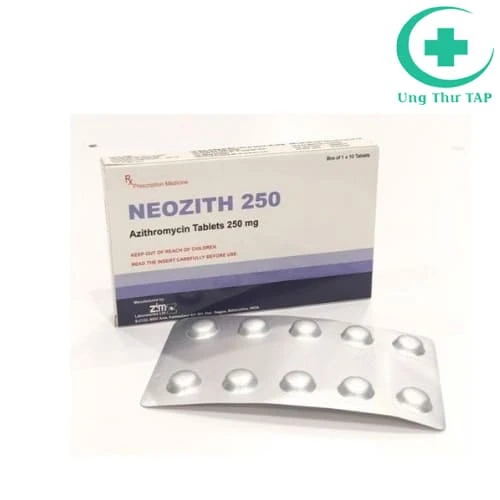 Neozith 250mg Zim Lab - Thuốc điều trị nhiễm khuẩn hiệu quả