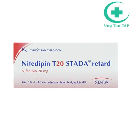 Nifedipin T20 Retard - điều trị đau thắt ngực, tăng huyết áp