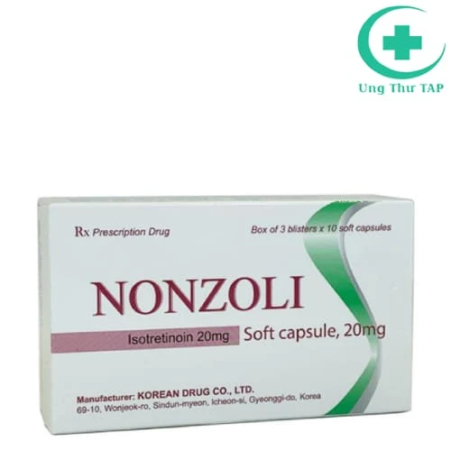 Nonzoli Soft capsule 20mg Korean Drug - Điều trị mụn trứng cá