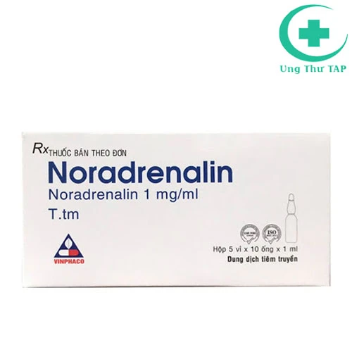 Noradrenalin 1mg/1ml - điều trị tụt huyết áp, kèo dài gây tê