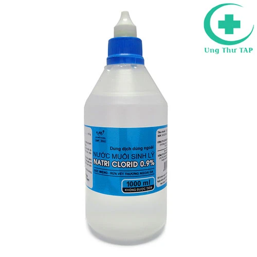 Nước muối sinh lý Natri clorid 0,9 % - dung dịch tra mắt, tra mũi