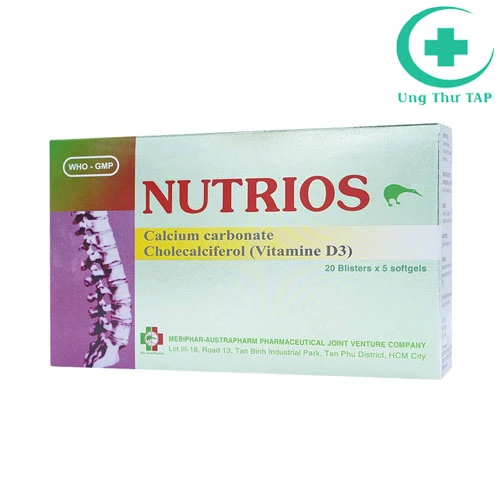 Nutrios - bổ sung ion calci trong máu, trị loãng xương, còi xương