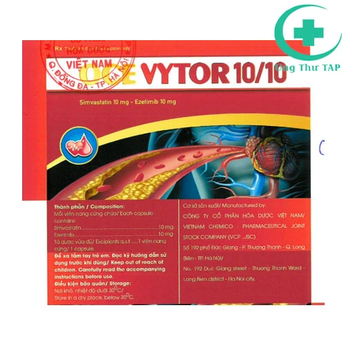 Ocevytor 10/10 - Thuốc giúp tăng cholesterol máu nguyên phát