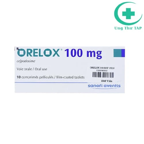 Orelox 100mg Sanofi - Thuốc điều trị viêm, nhiễm khuẩn hiệu quả