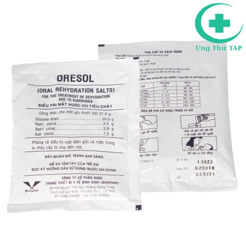 Oresol Bidiphar - Thuốc điều trị mất điện giải và nước