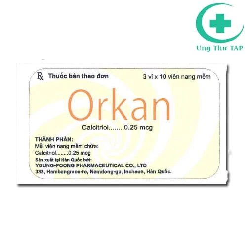 Orkan SoftCapsule 0,25mcg Young Poong Pharma - Điều trị còi xương