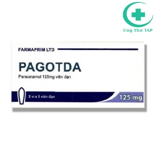 Pagotda 125mg Farmaprim - Thuốc giảm đau và hạ sốt cho trẻ
