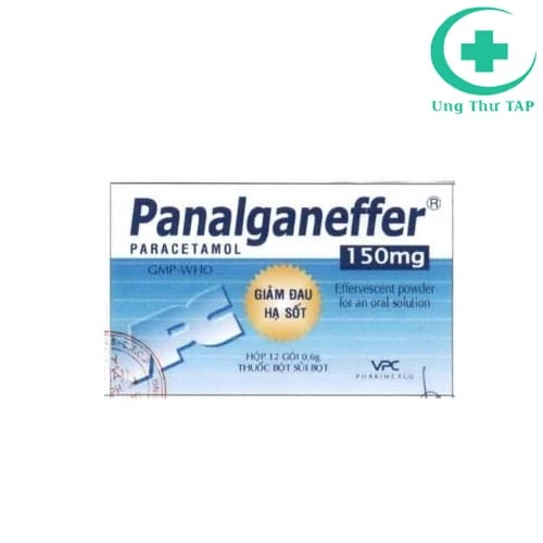 Panalganeffer 150mg Hộp 12 gói x 0,6g - Thuốc giảm đau, hạ sốt