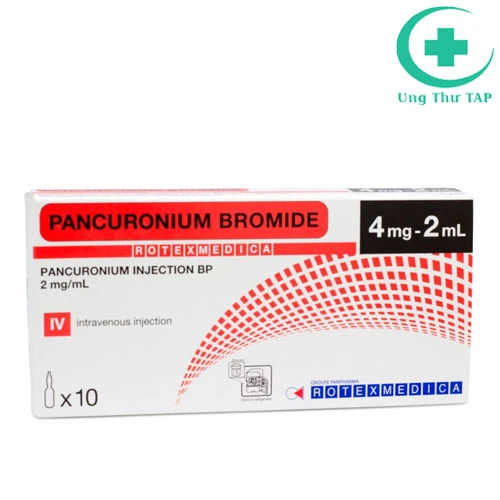 Pancuronium Injection BP 4mg - giúp giãn cơ thời gian dài