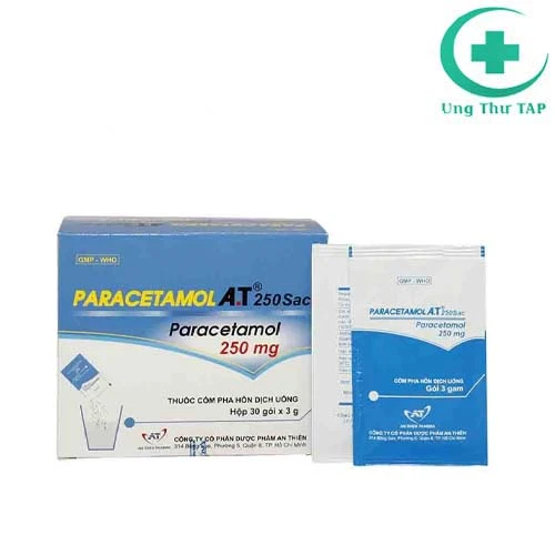 Paracetamol A.T 250 sac - Thuốc giúp hạ sốt và giải cảm
