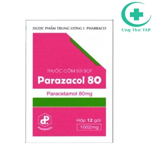 Parazacol 80 Pharbaco - Thuốc giảm đau hạ sốt chất lượng