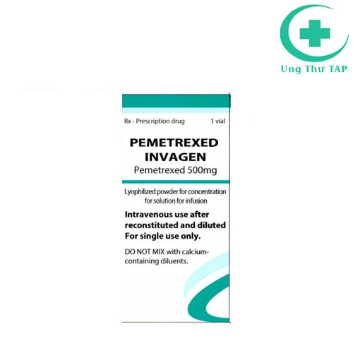 Pemetrexed Invagen - Thuốc điều trị ung thư phổi hiệu quả của Đức