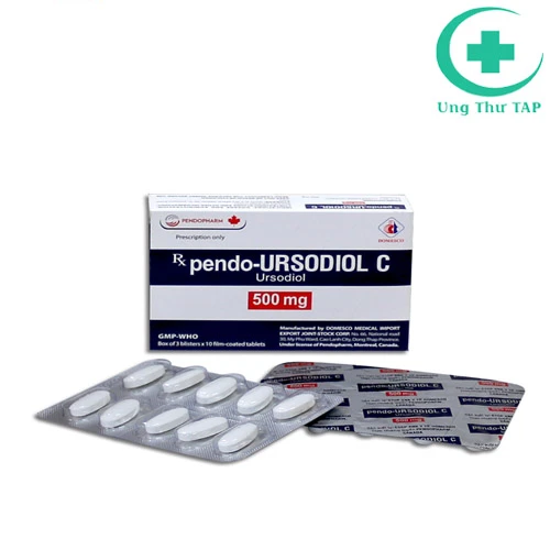 Pendo-Ursodiol C 500mg - điều trị xơ gan, làm tan các sỏi mật thấu xạ
