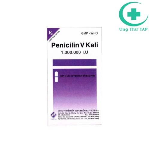 Penicilin V kali 1.000.000 IU MD Vidipha - điều trị nhiễm khuẩn