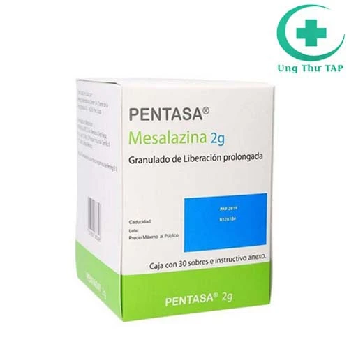 Pentasa 2g - Thuốc điều trị viêm loét đại tràng hiệu quả