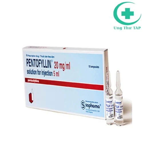 Pentofyllin 20mg/ml Sopharma - Điều trị viêm tắc động mạch